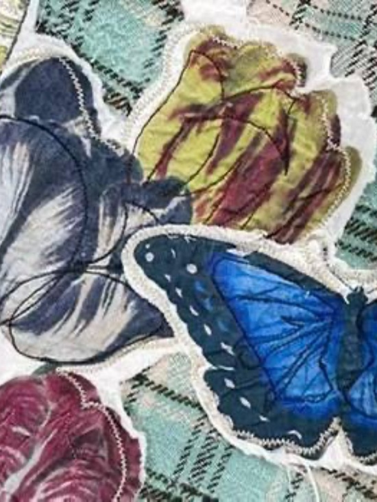 R13 NWOT Drop Neck Shirt Light Green Plaid - Picture 8 of 14